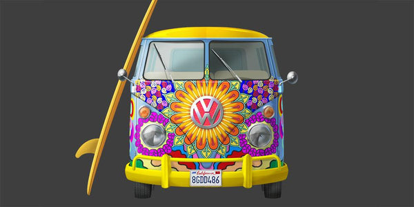 Woodstock Festival 1969 peace music love souvenirs TYPOART