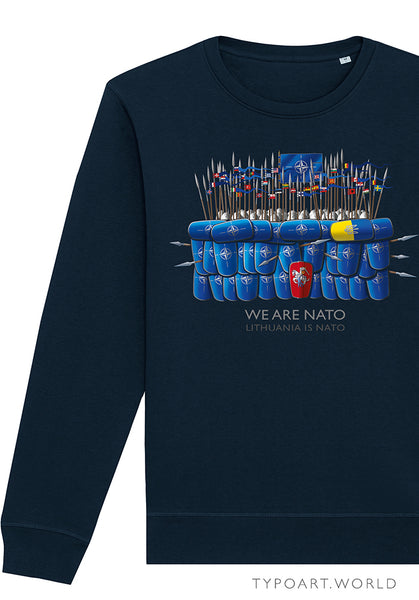 we are nato lithuania is nato sweatshirts ukraine horseman typoart