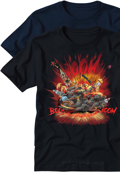 BOOM SLAVA UKRAINI T-SHIRTS TYPOART