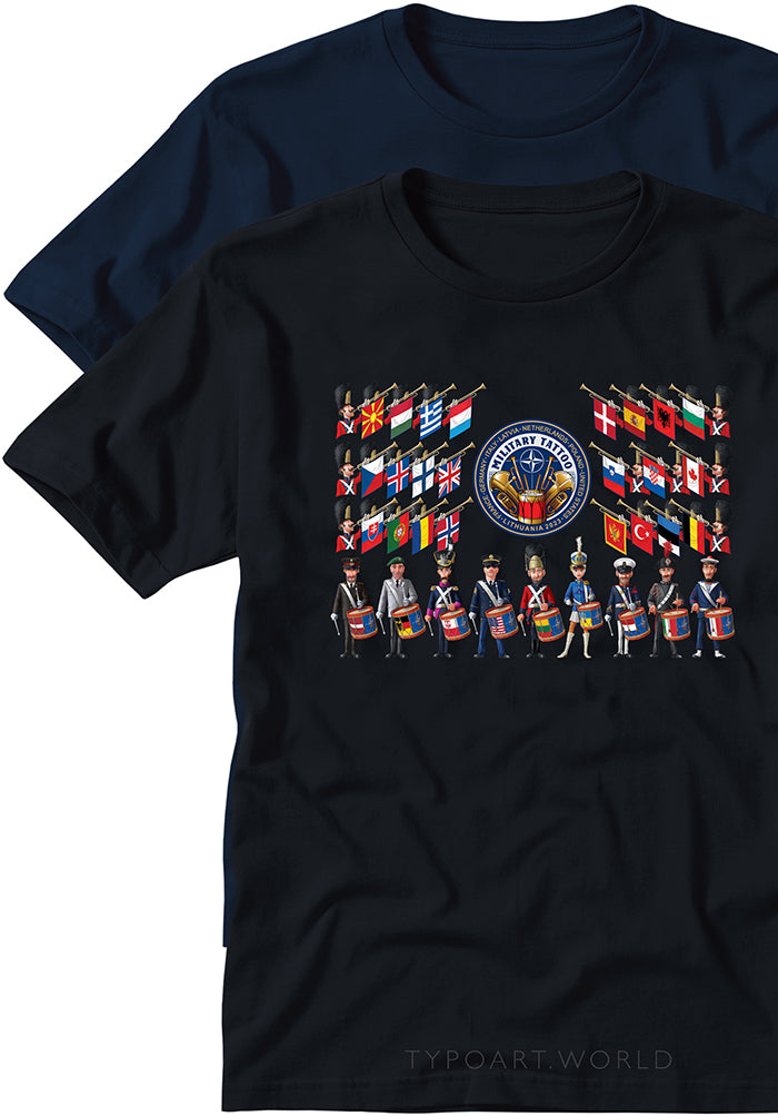 MILITARY TATTOO LITHUANIA VILNIUS 2023 T-SHIRTS TYPOART