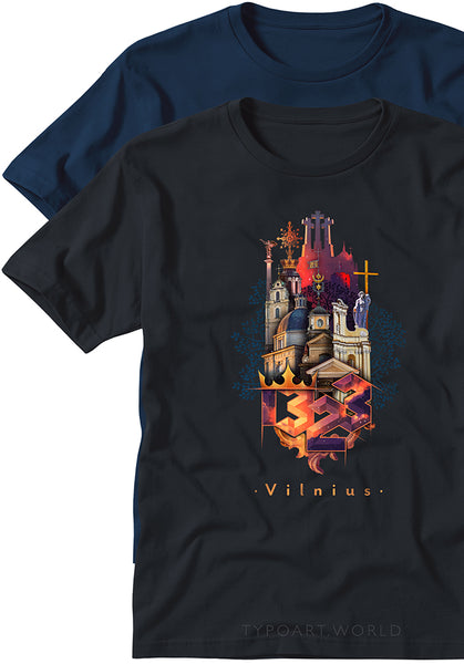 Vilnius 700 T-shirts TYPOART historical souvenirs