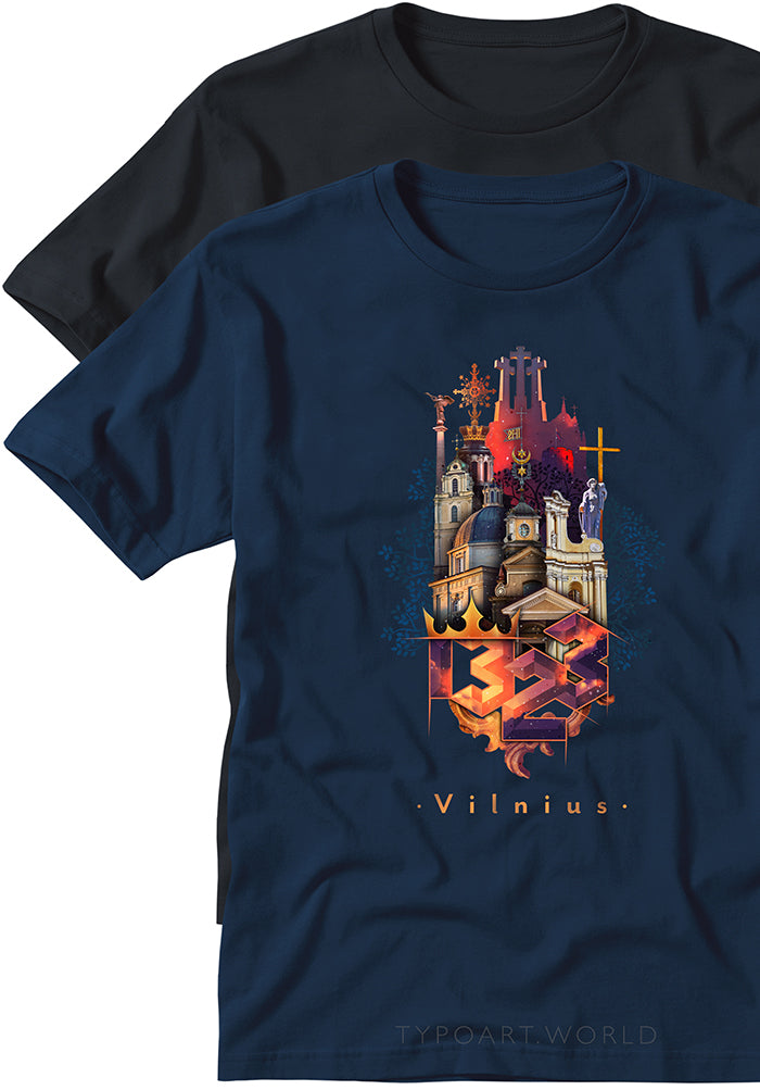 Vilnius 700 T-shirts TYPOART historical souvenirs