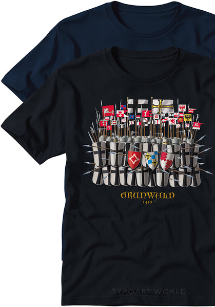 Teutonic Knights Battle Grunwald T-shirts TYPOART