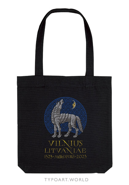iron wolf moon tote bag TYPOART
