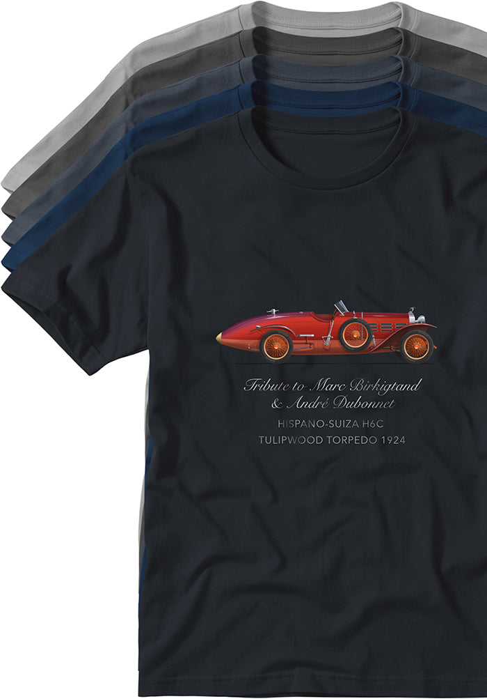 Hispano-Suiza H6C Tulipwood Torpedo 1924 T-shirts TYPOART