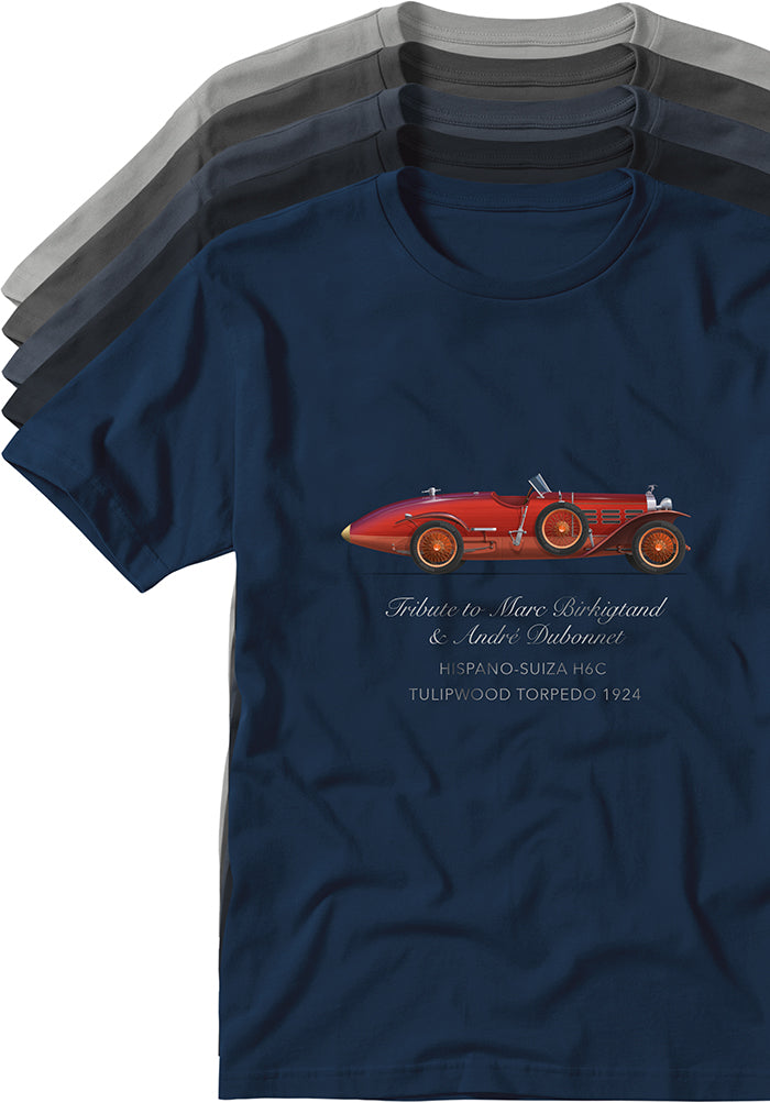 Hispano-Suiza H6C Tulipwood Torpedo 1924 T-shirts TYPOART