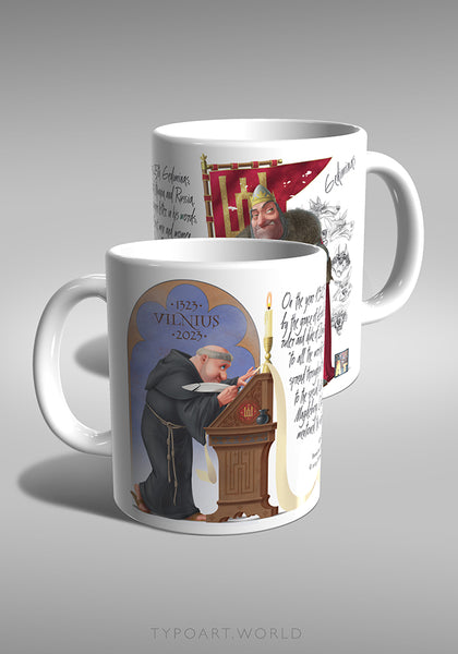 Letter of king Gediminas Vilnius 1323 mug TYPOART