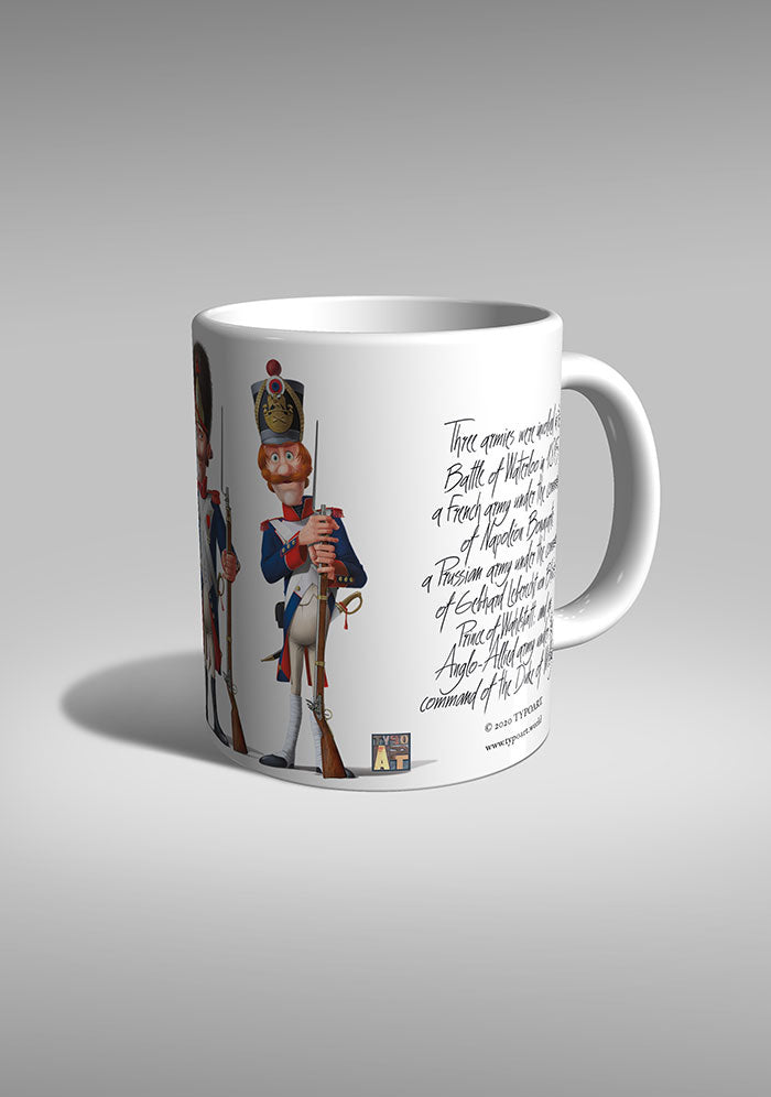 Grande Armée French Infantry Guard Regiment Grenadiers Battle Waterloo history TYPOART mug souvenir