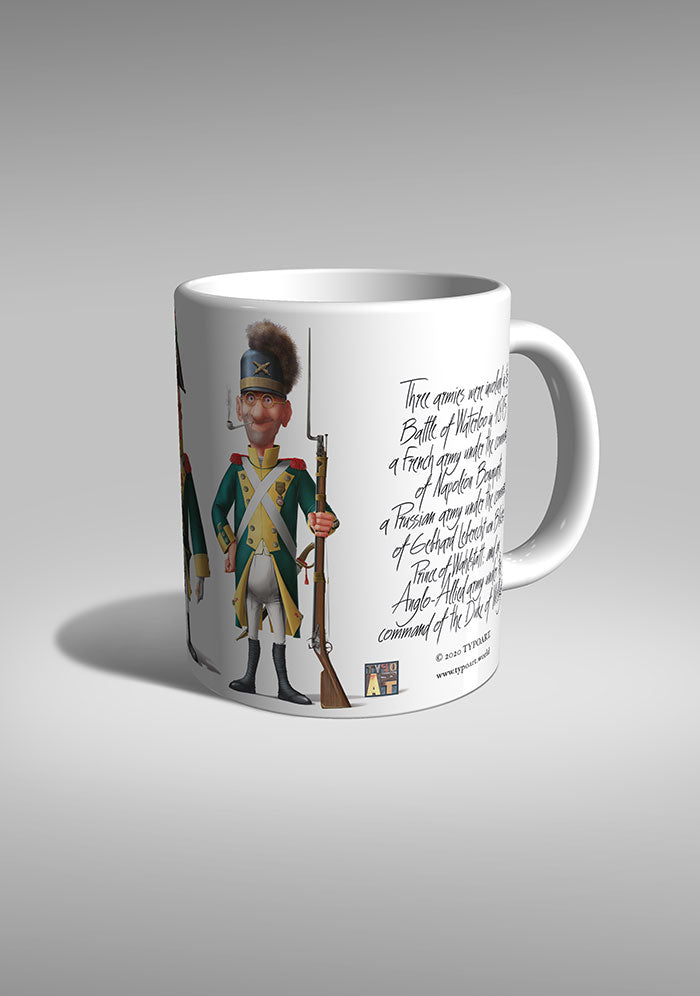 Irish Guards Battle Waterloo mug TYPOART