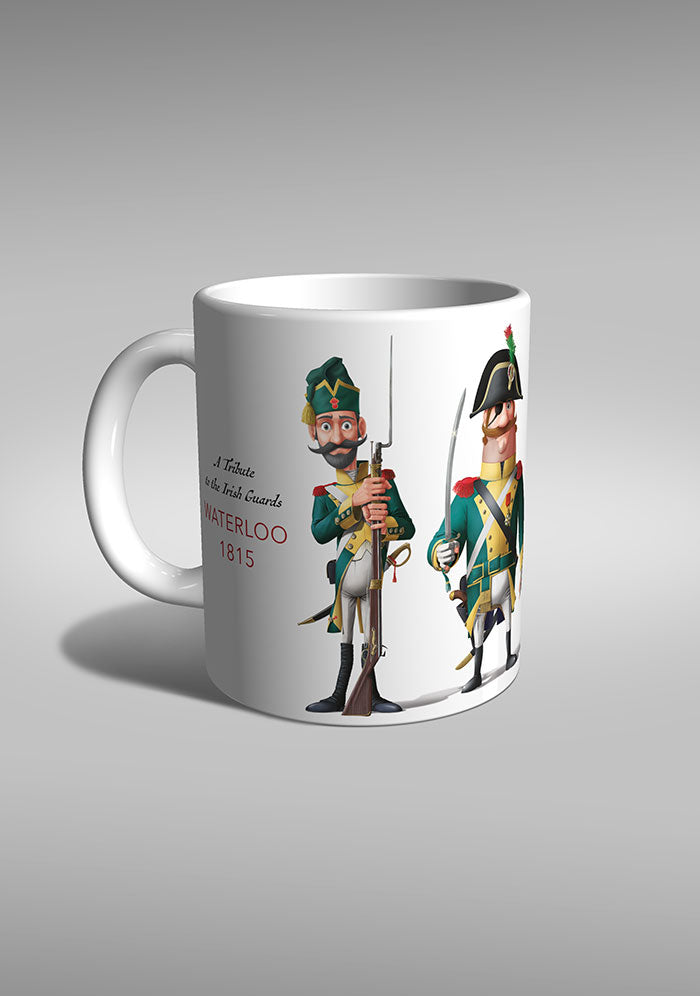 Irish Guards Battle Waterloo mug TYPOART