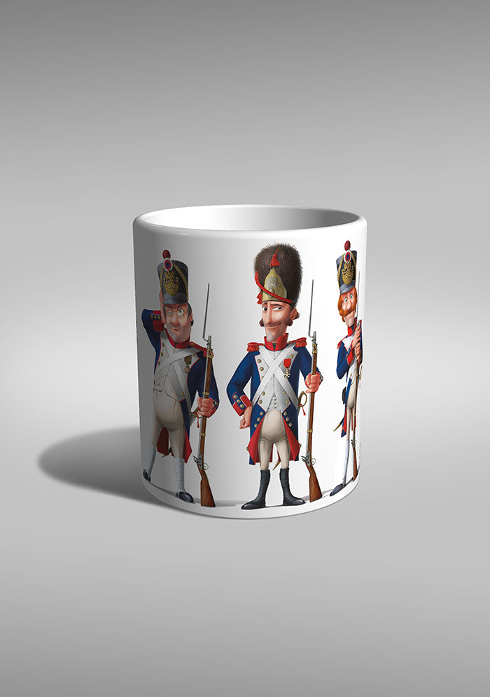 Grande Armée French Infantry Guard Regiment Grenadiers Battle Waterloo history TYPOART mug souvenir