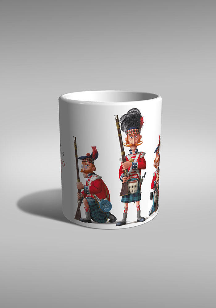 Scots Guards Battle Waterloo history TYPOART souvenirs mug