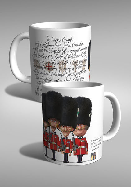 british royal guard irish coldstream scots welsh grenadier TYPOART mug souvenir