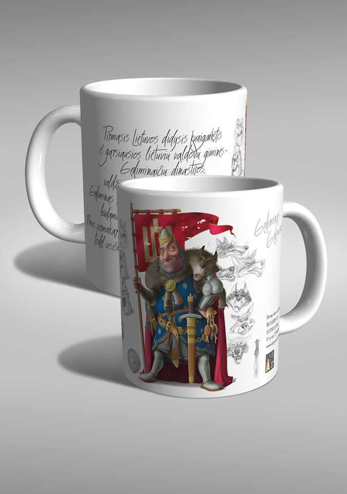 Gediminas karalius Lietuva TYPOART puodukas