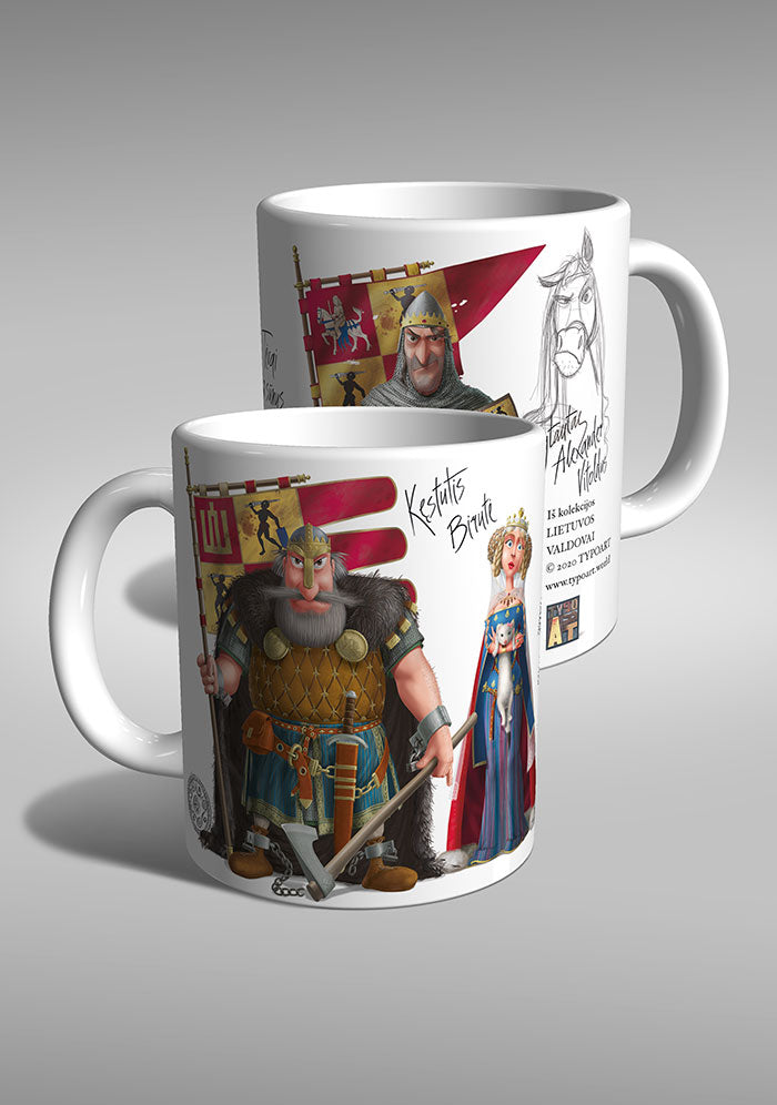 KĘSTUTIS. BIRUTĖ. VYTAUTAS THE GREAT. Mom, Dad, Son / Mug