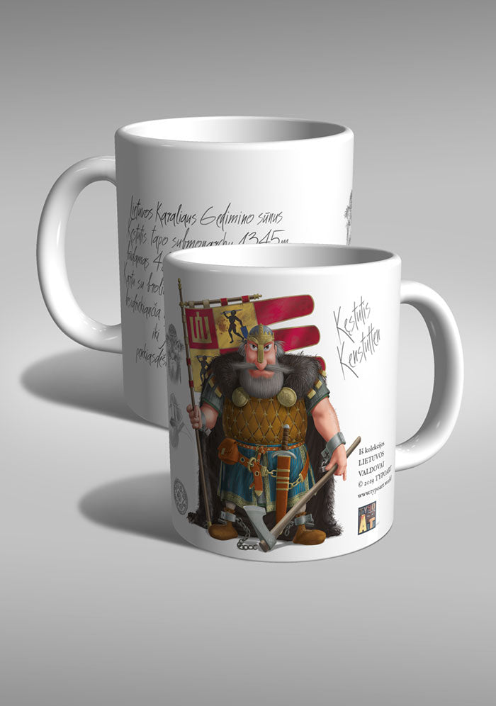 Kestutis king Lithuania mug TYPOART