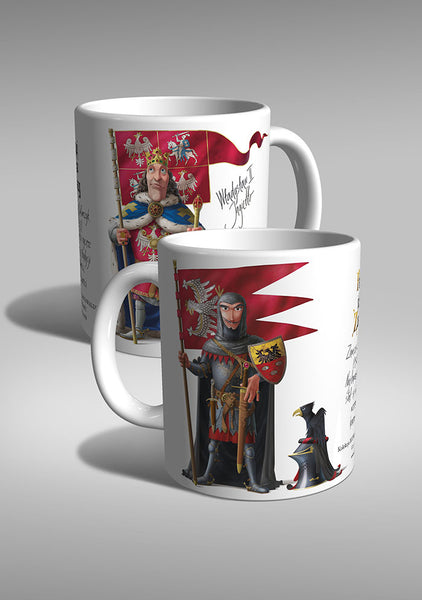 Polegaj jak na Zawiszy Grunwald TYPOART souvenir mug