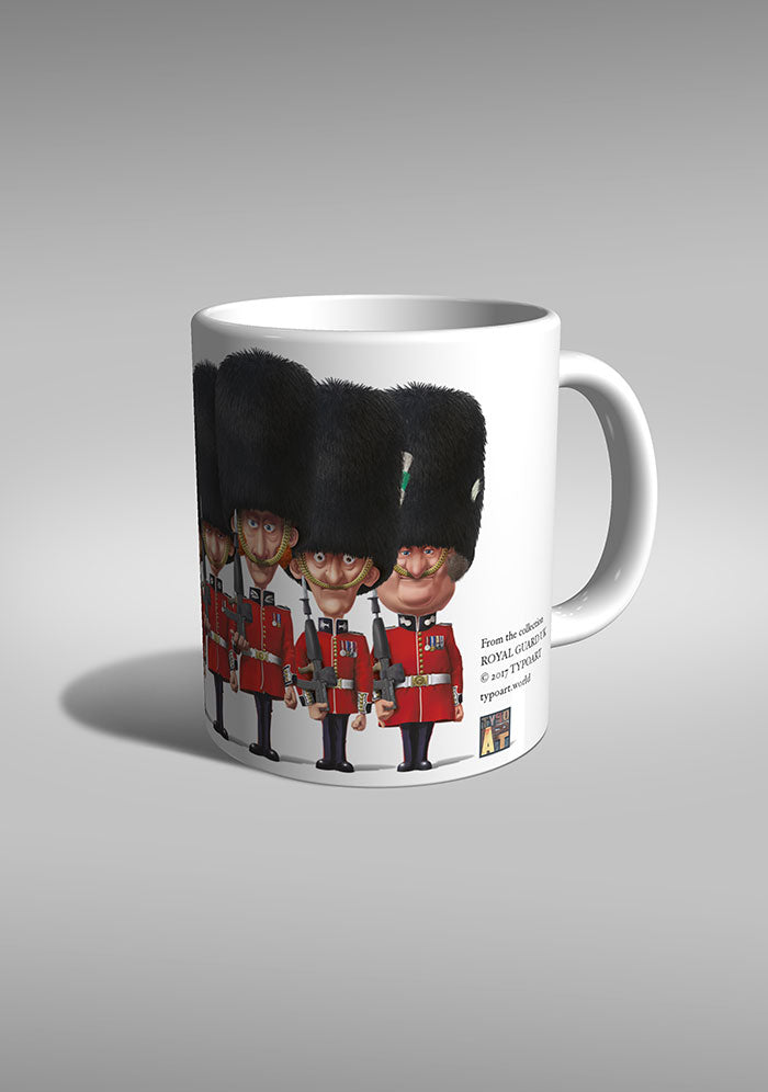 british royal guard irish coldstream scots welsh grenadier TYPOART mug souvenir