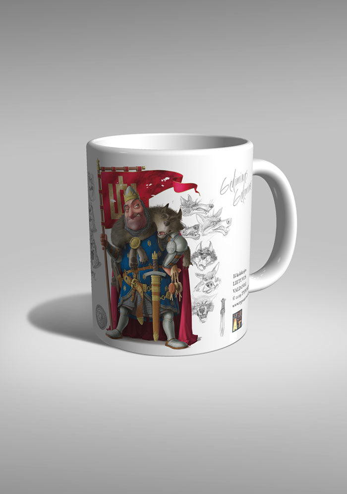 Gediminas karalius Lietuva TYPOART puodukas