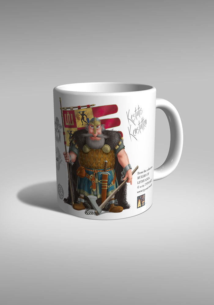Kestutis king Lithuania mug TYPOART