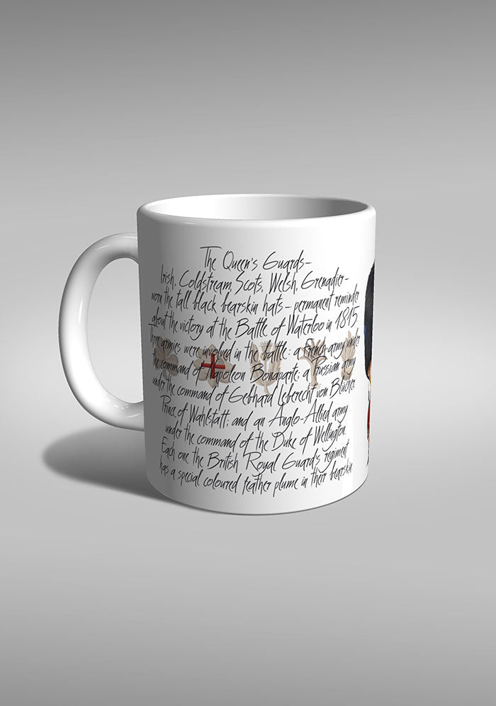 british royal guard irish coldstream scots welsh grenadier TYPOART mug souvenir