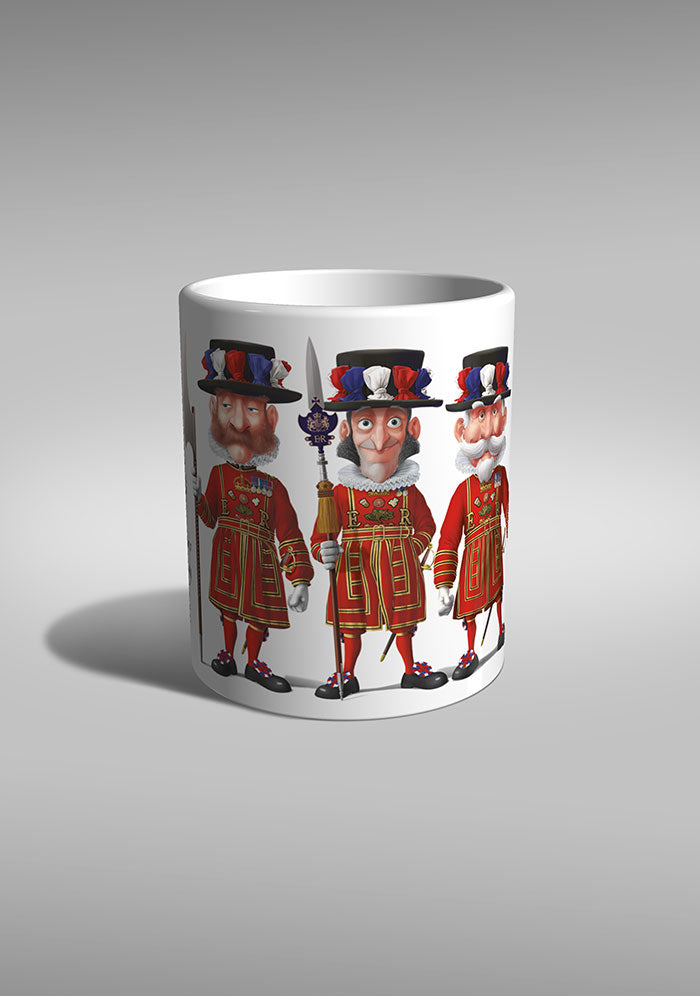souvenir mug british royal guard uk yeomen warders beefeaters