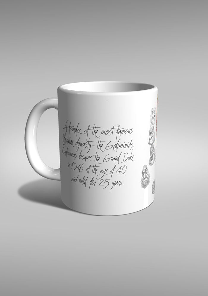 king Gediminas Vilnius mug  TYPOART