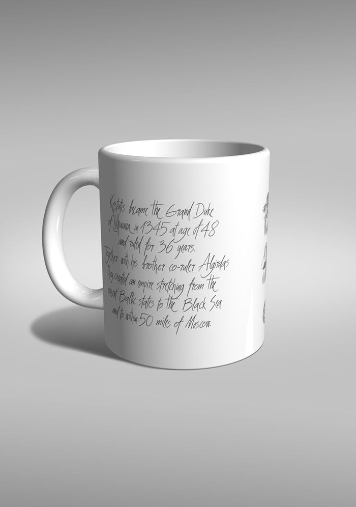 Kestutis king Lithuania mug TYPOART