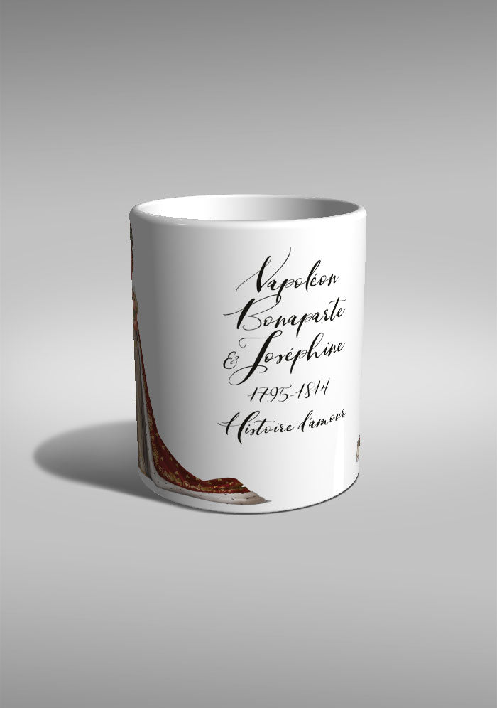 Napoleon Bonaparte Josephine Emperor Empress French mug historical souvenir TYPOART 