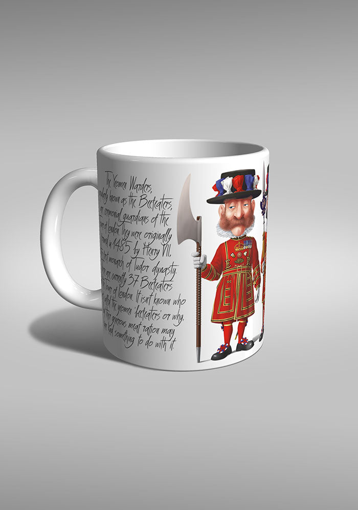 souvenir mug british royal guard uk yeomen warders beefeaters