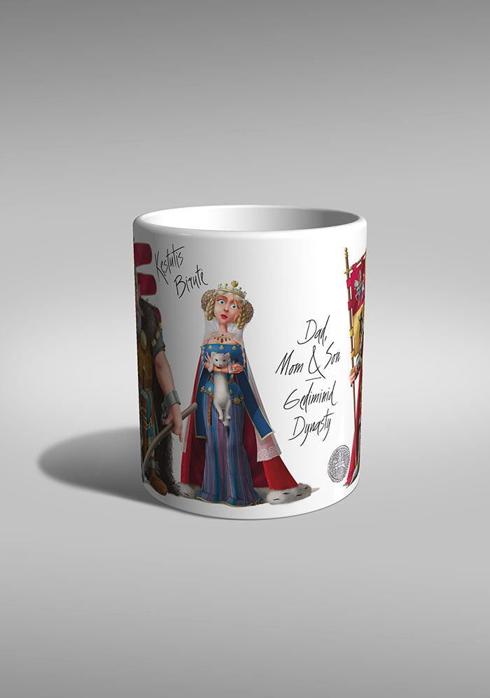 KĘSTUTIS. BIRUTĖ. VYTAUTAS THE GREAT. Mom, Dad, Son / Mug