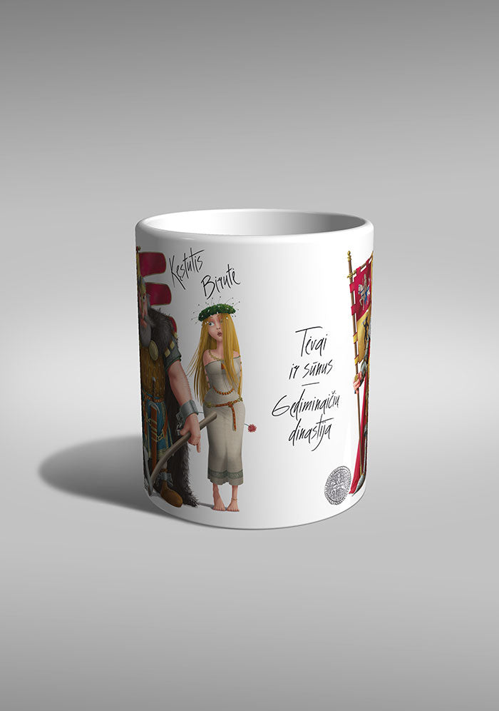 KĘSTUTIS. BIRUTĖ. VYTAUTAS. Parents & Son / Mug