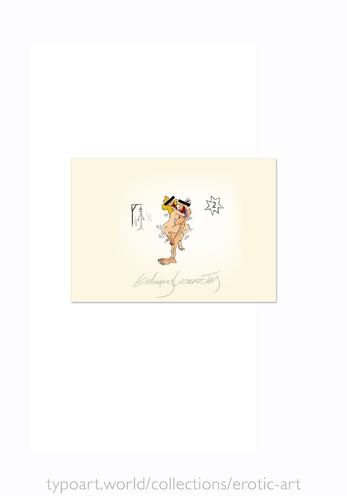 erotic art shunga spring pictures TYPOART Gediminas Leonavičius souvenirs