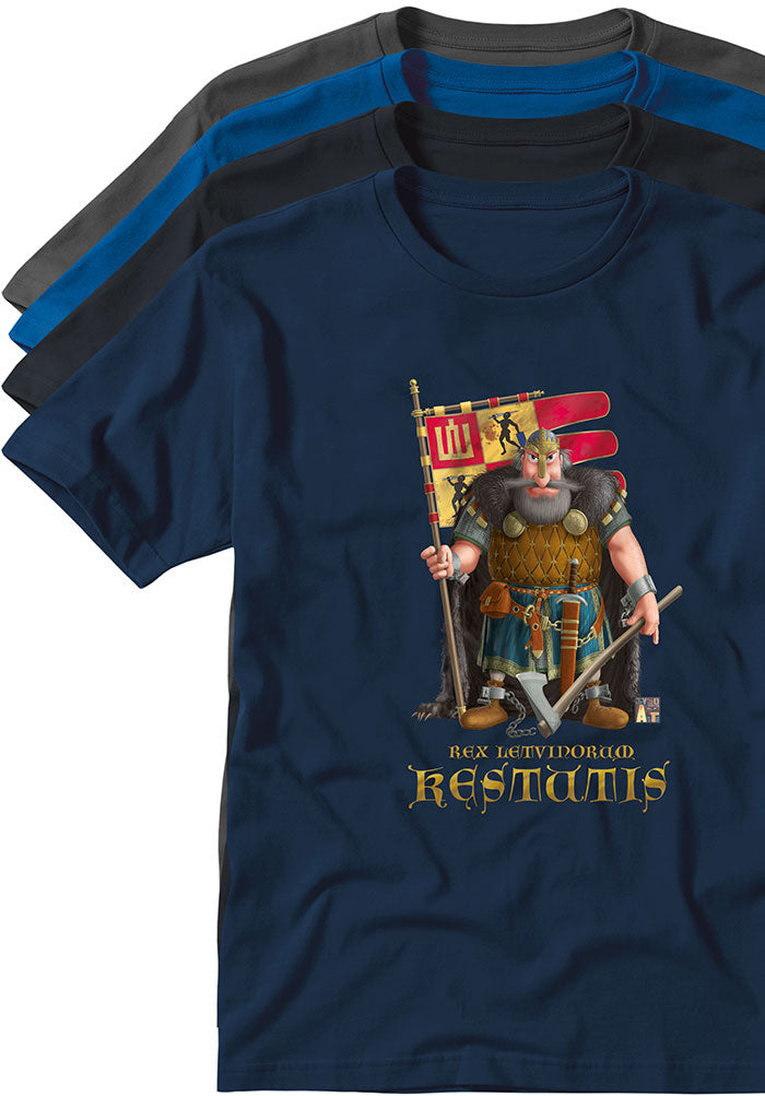 Kestutis t-shirts king Lithuania typoart souvenir