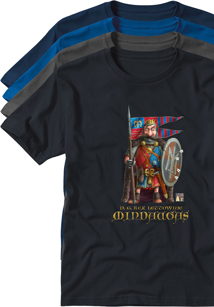 Mindaugas king Lithuania t-shirts souvenirs Typoart shop