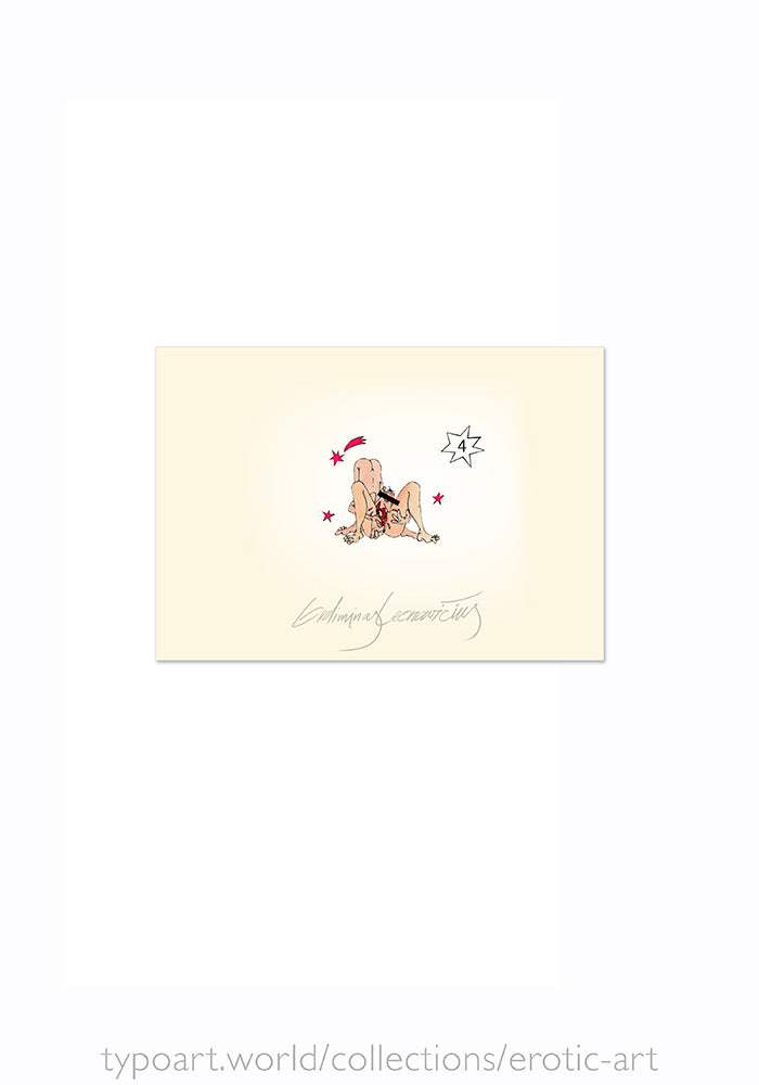 erotic art shunga spring pictures TYPOART Gediminas Leonavičius souvenirs