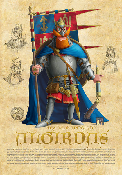 ALGIRDAS / Rex Letvinorum / Fine art print