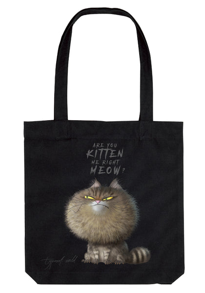 are you kitten me right meow bag TYPOART