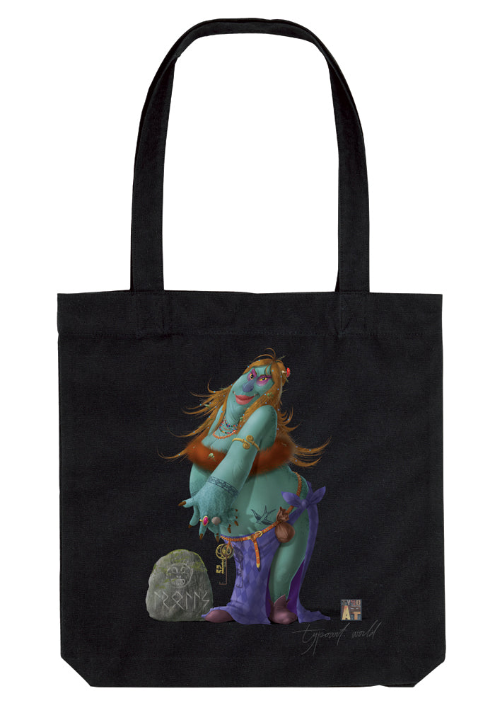 troll tote bag TYPOART