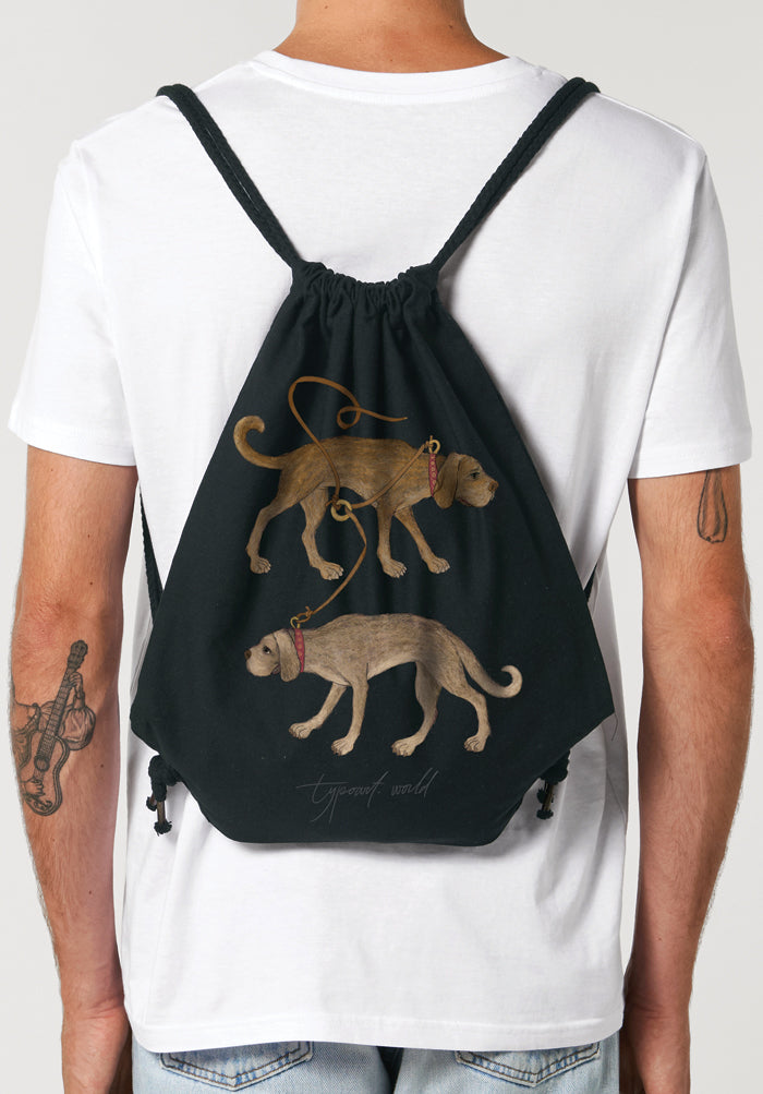 2 dogs bagpack TYPOART souvenirs