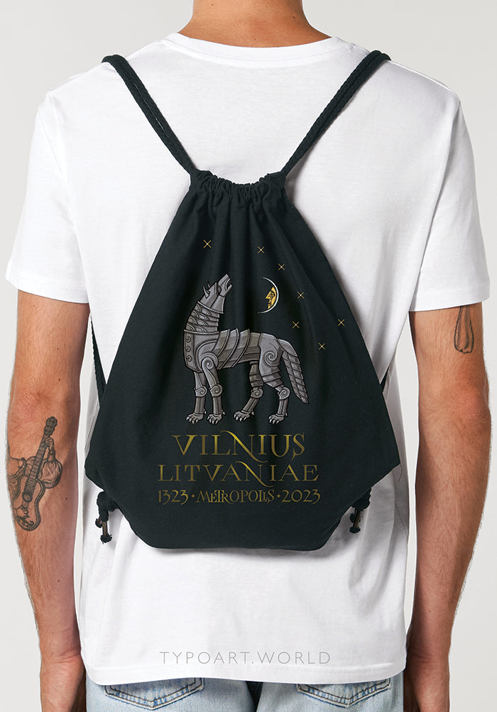 iron wolf moon stars gym bag TYPOART