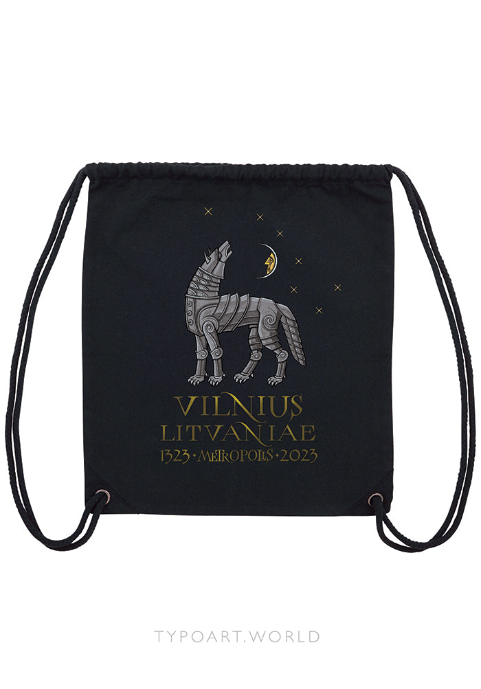 iron wolf moon stars gym bag TYPOART