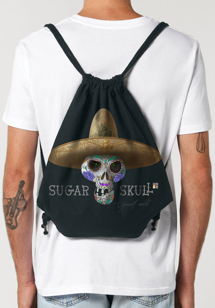 sombrero sugar skull gym bag TYPOART
