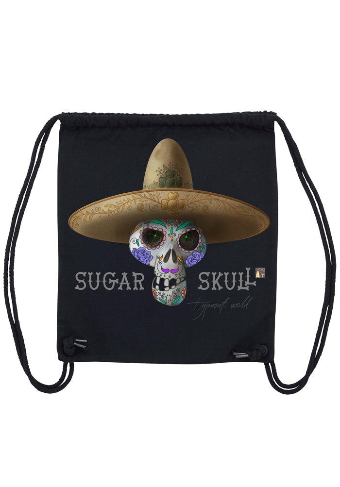 sombrero sugar skull gym bag TYPOART