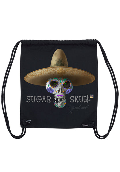 sombrero sugar skull gym bag TYPOART