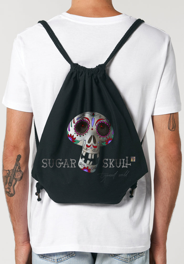 sugar skull gym bag TYPOART