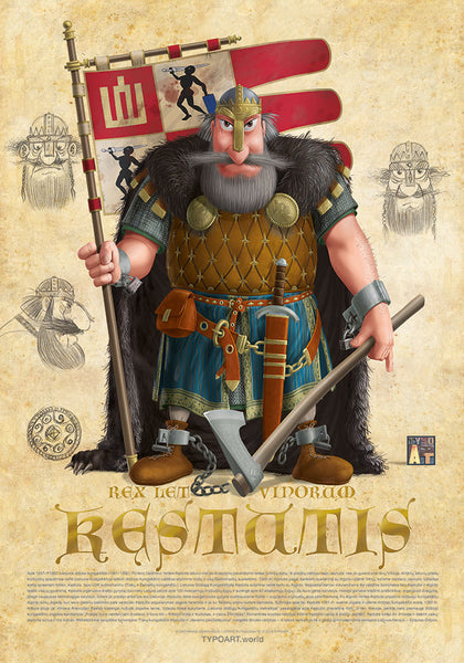 KĘSTUTIS / Rex Letvinorum / Fine art print