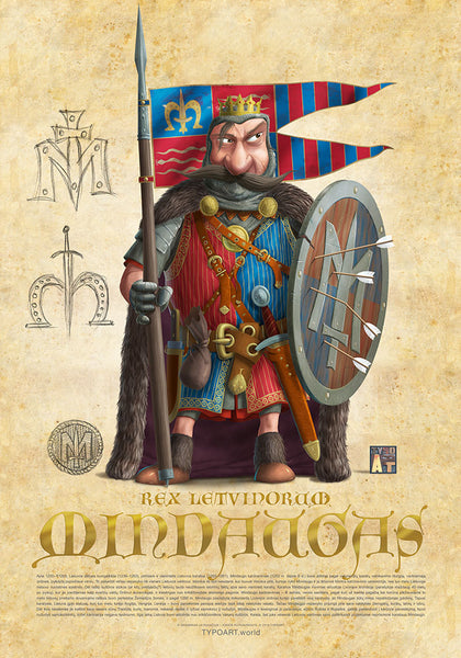 MINDAUGAS / Rex Lettowiae / Fine art print