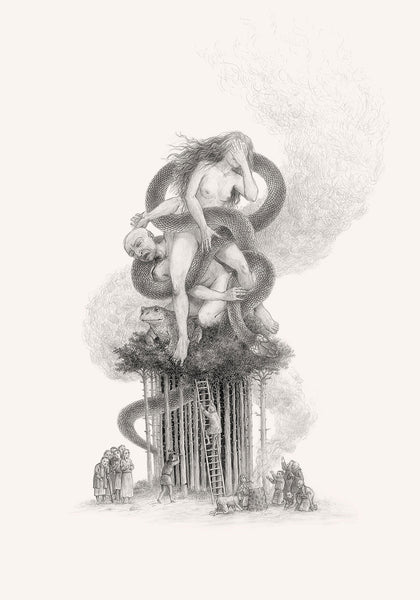 mantra, drawing, original art, art print, artist Gediminas Leonavičius, Typoart