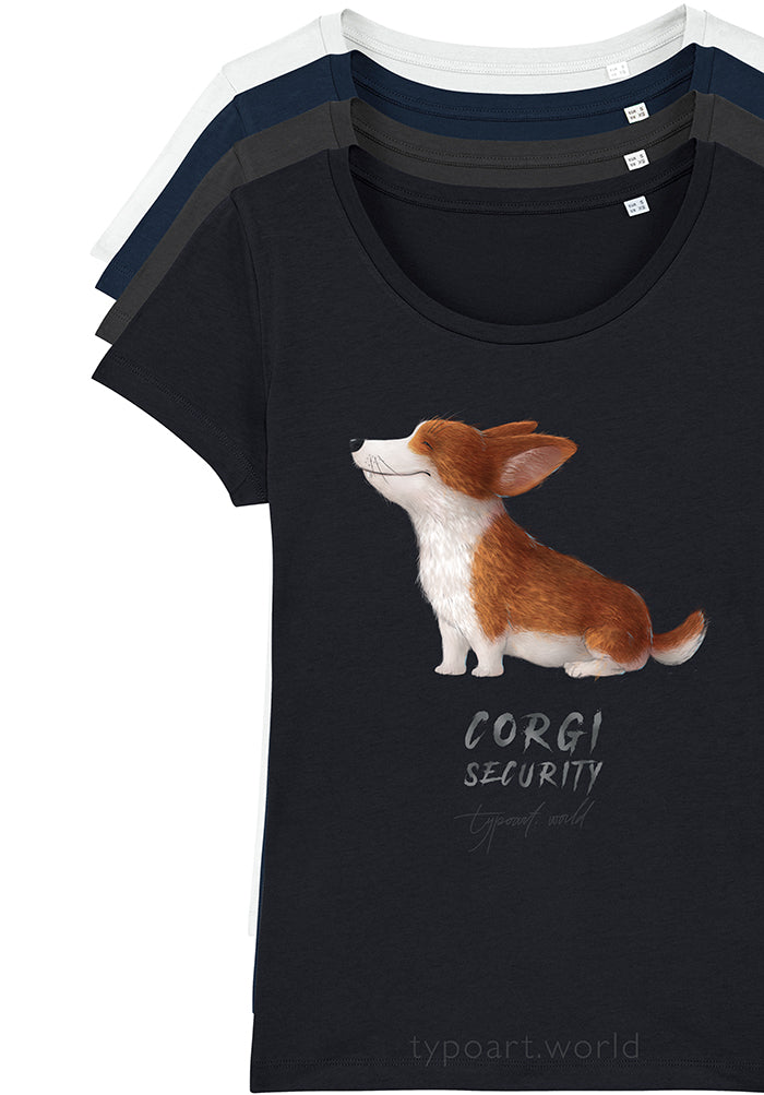 corgi security tshirts TYPOART